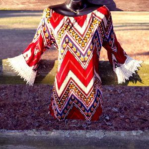 NWOT half sleeve lace tunic Size S-M